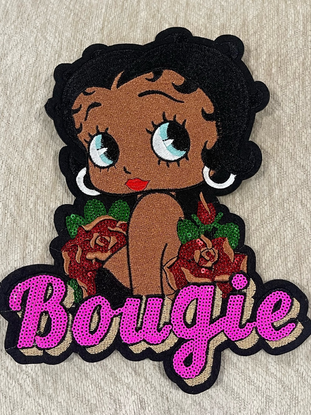 Betty Boop Large Iron on Patch